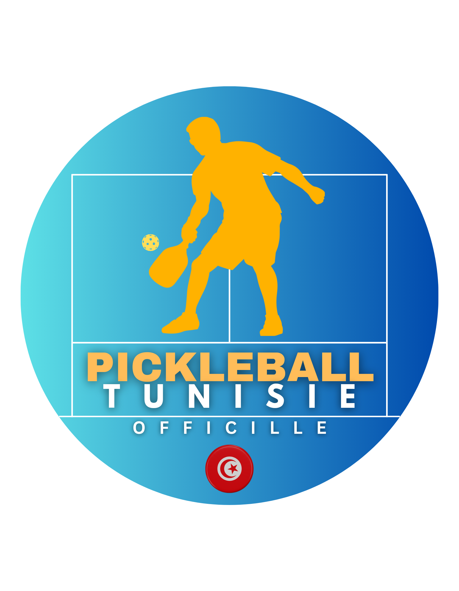 Pickleball Tunisie Officielle Logo